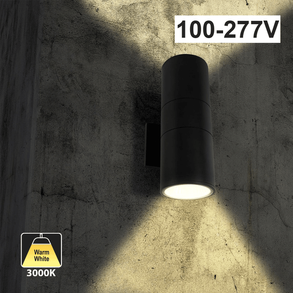 PL-UPD-COB15M-2 Wall Light Up Down Cylindrical, 100-277V 30W 3000K(Warm White)