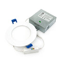 4 inch flat Round Panel light 9W 5CCT with FT6 rated wire - ledlightsandparts