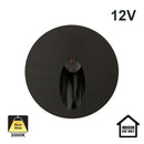 RD25-1W-3K-ORB Round Dimmable LED Step Light, 12V 1W 3000K(Warm White)