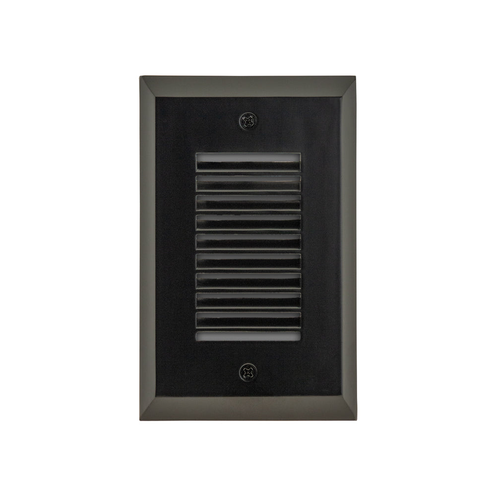 Vertical RT05HV Single Gang LED Step light, 100-240V 2W 3000K