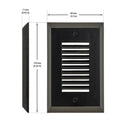 Vertical RT05HV Single Gang LED Step light, 100-240V 2W 3000K(Warm White), lightsandparts