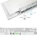 1ft x 4ft LED Panel 120V Dimmable LED Backlit Panel Light 0-10V dimming  3CCT