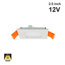 2.5 inch Square Panel Downlight PDS2V12W3, 12V 3W 3000K(Warm White)