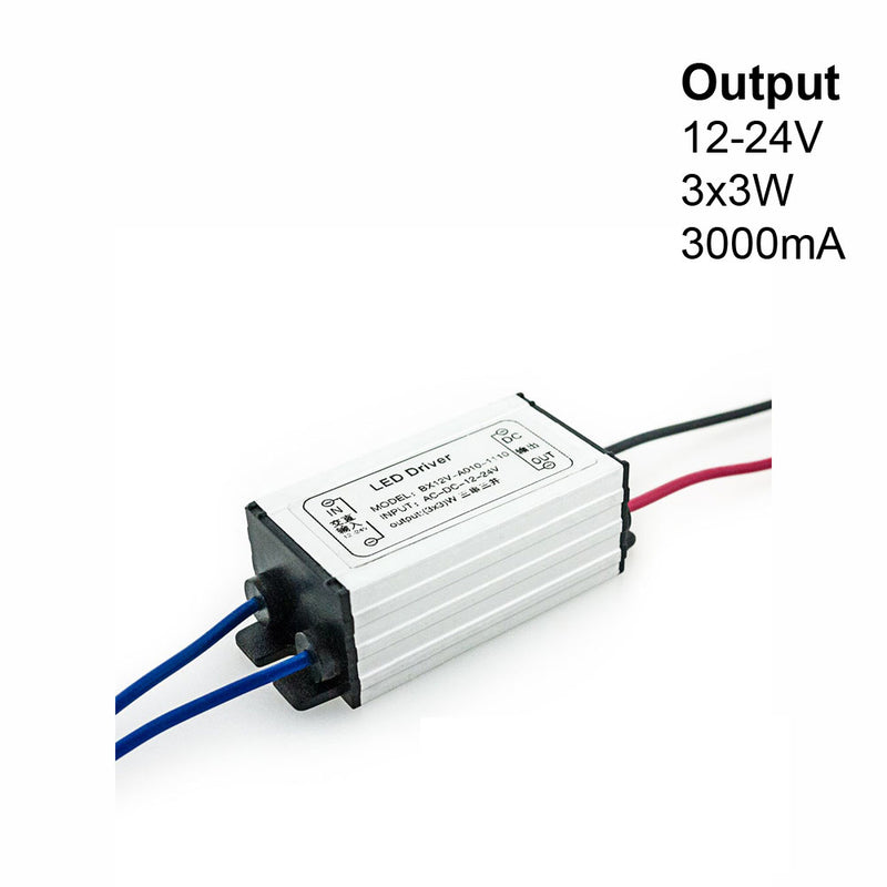 BX12V-A010-1110 Constant Current LED Driver 12-24V 3x3W 3000mA - ledlightsandparts