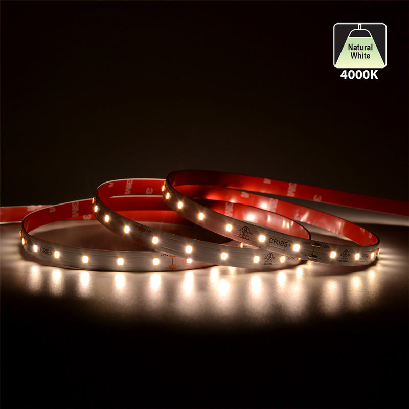 20M(65.6ft) Indoor LED Strip L2835, 24V 1.5(w/ft) 152(Lm/ft) 60(LEDs/m) CCT(2.7K, 3K, 3.5K, 4K, 5K, 6K) - ledlightsandparts