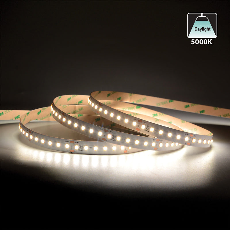 20M(65.6ft) Indoor LED Strip L2835, 24V 3(w/ft) 298(Lm/ft) 120(LEDs/m) CCT(2.7K, 3K, 3.5K, 4K, 5K, 6K) - ledlightsandparts