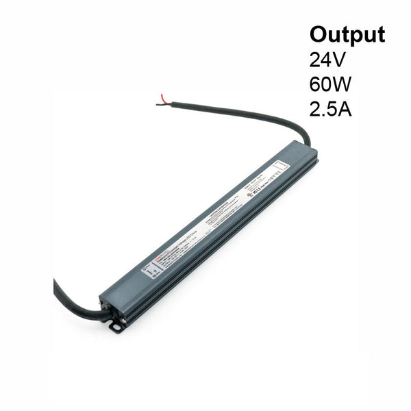 Super Slim VBD-024-060VWSW Non-Dimmable LED Driver, 24V 2.5A 60W