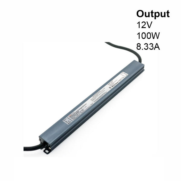 Super Slim VBD-012-100VWSW Non-Dimmable LED Driver, 12V 8.33A 100W