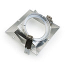 4 inch Commercial Recessed LED Downlight / Ceiling Light with Sloped Ceiling Reflector Square Trim, 120-347V 20W, gekpower