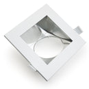 4 inch Commercial Recessed LED Downlight / Ceiling Light with Sloped Ceiling Reflector Square Trim, 120-347V 20W, gekpower