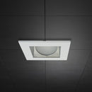 4 inch Commercial Recessed LED Downlight / Ceiling Light with Sloped Ceiling Reflector Square Trim, 120-347V 20W, gekpower