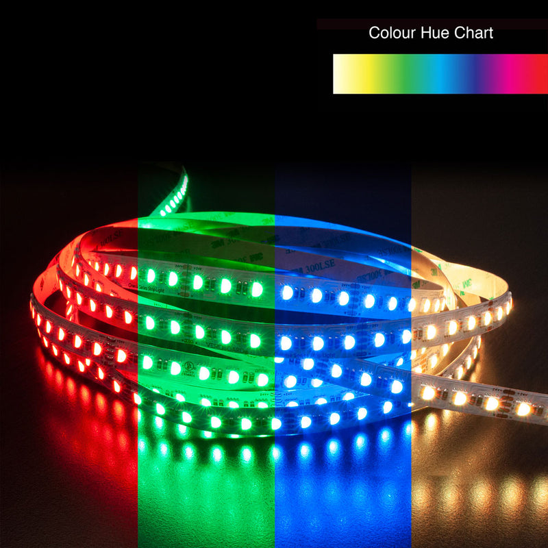 4M(13.1ft) Color changing LED Strip 5050, 24V 5.5(w/ft) 96(LEDs/m) RGB+3.2K - ledlightsandparts