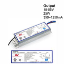 PAC1250S25DL Constant Current Programmable LED Driver with Custom Output Current 350-1250mA 15-55V 25W max - ledlightsandparts