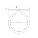 8 inch Round Dimmable Recessed LED Downlight / Ceiling Light , 120V 18W 3CCT(3K, 4K, 5K), gekpower