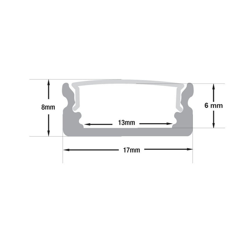 Type 14, Linear Architectural LED Aluminum channel, 3Meters (118inches)