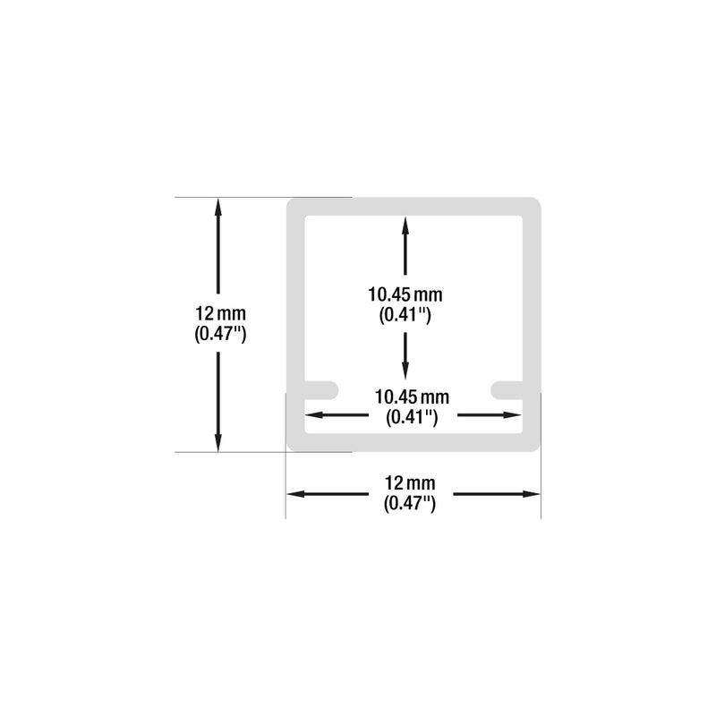 Type 33, Linear Architectural Light Fixture Profile, 3Meters (118inches)