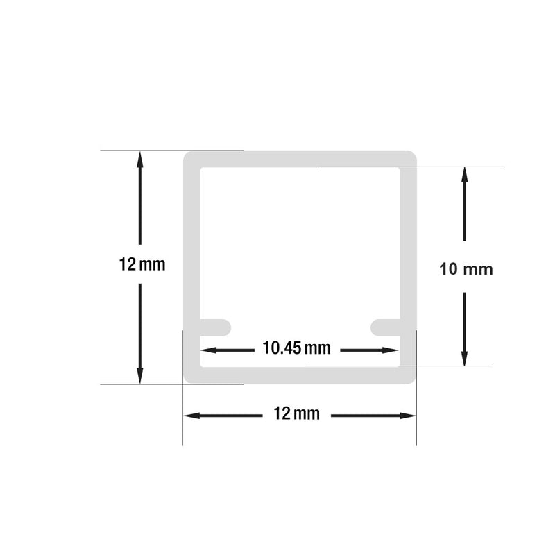 Type 33, Linear Architectural Light Fixture Profile, 3Meters (118inches), lightsandparts