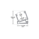 Type 30, Linear Aluminum LED Strip Channel for Indirect Lighting, 2Meters (78inches)