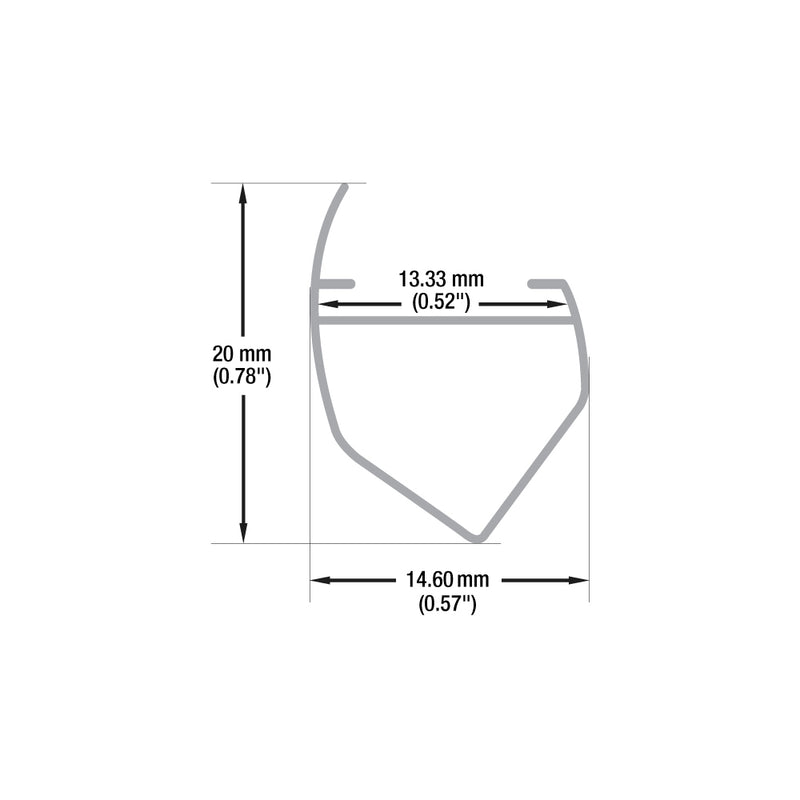 Type 35 Show Case Linear Architectural LED Aluminum channel, 2Meters (78.7inchs)