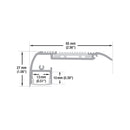 Type 29, Step Edge Linear Architectural LED Aluminum channel, 3Meters (118inches)