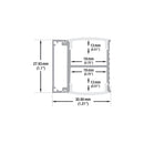 Type 4, Up-Down Linear Wall Mount Aluminum LED Strip Channel, 3Meters (118inches)