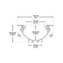 Type 21, Recessed Aluminum Profile housing for Cove or Accent Lighting, 2Meters (78inches)