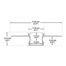 Type 97, Deep Recessed LED Aluminum channel for Drywall(Plaster-In), 3Meters (118 inches)