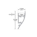 Type 28, Linear Wall Mount LED Aluminum Channel for Cove Lighting, 3Meters (118inches)