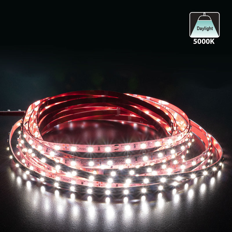 10M(32.8ft) Indoor LED Strip 3528, 12V 1.5(w/ft) 128-146(Lm/ft) 60(LEDs/m) CCT(2.7K, 3K, 3.5K, 4K, 5K), lightsandparts