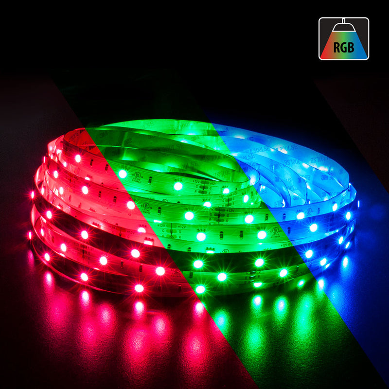 10M(32.8ft) Color Changing LED Strips 5050, 12V 2(w/ft) 30(LEDs/m) 2600-3000MCD RGB - ledlightsandparts