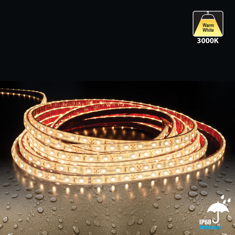 10M(32.8ft) Waterproof LED Strip 3528, 12V 1.5(w/ft) 126-144(Lm/ft) CCT(3K, 6K) - ledlightsandparts