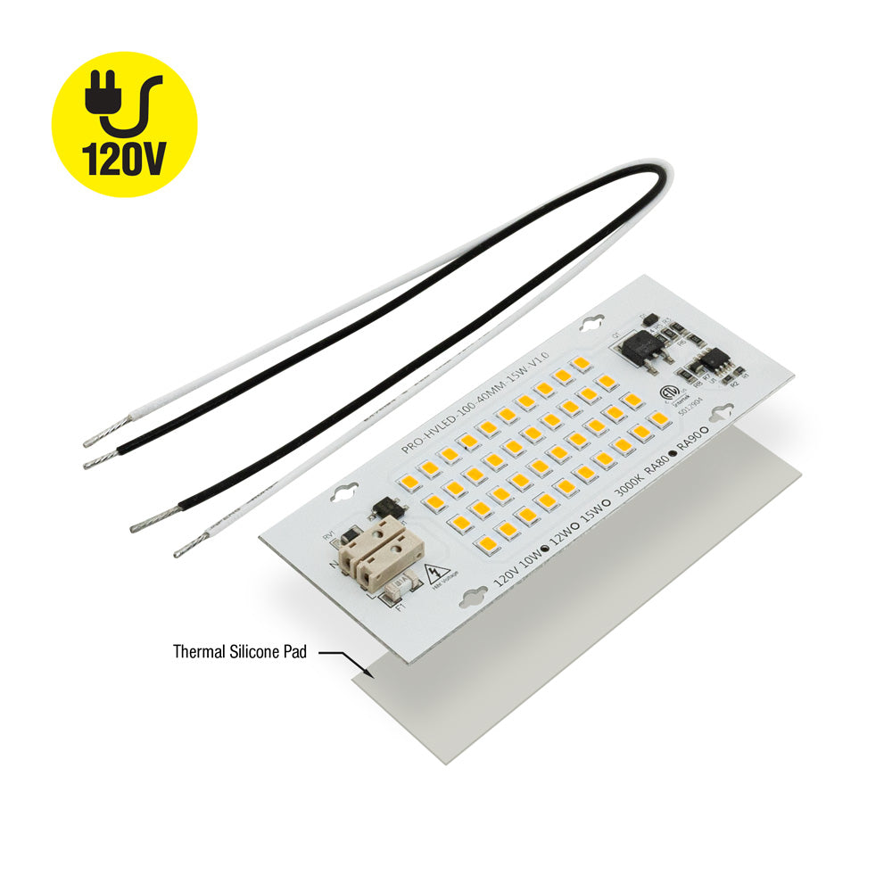 4 inch Linear ZEGA LED Module LHO-02-600-830-120-S3, 120V 600lm 3000K(