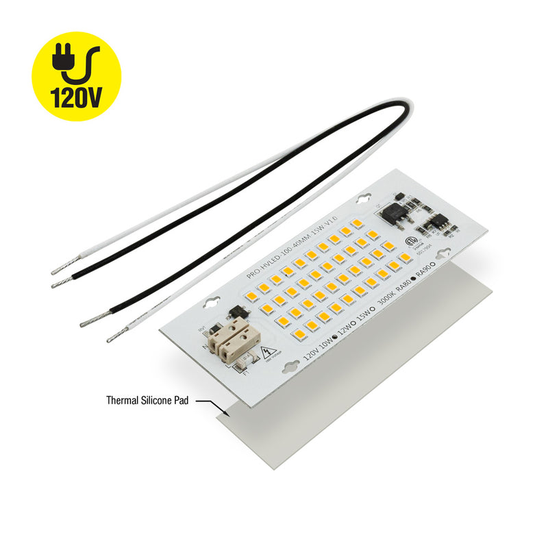 4 inch Linear ZEGA LED Module LHO-02-600-830-120-S3, 120V 600lm 3000K(Warm White)