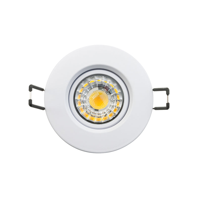 3 inch Round Recessed Light Gimbal with Selectable Color Temperature (3CCT) 120V 8W White - ledlightsandparts