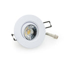 3 inch Round Recessed Light Gimbal with Selectable Color Temperature (3CCT) 120V 8W White - ledlightsandparts
