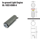 UL-1022-0300-A in Ground Driveway light 12-24V 3W 3000K(Warm White) - (Engine only)