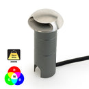 Dia Recessed LED In Ground Driveway light One-way trim, 12-24V 3W 3000K/RGBW