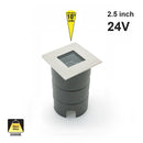 Square Inground Up light 10° lens, 24V 5W 3000K(Warm White)