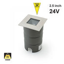 Square Inground Up light 34° Reflector, 24V 5W 3000K(Warm White)