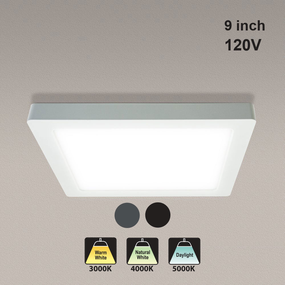 9 inch Square Dimmable Recessed LED Downlight / Ceiling Light
