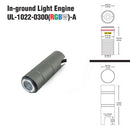 UL-1022-0300-A In Ground Driveway light 12V 3W RGBW (Engine only)