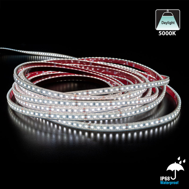 10M(32.8ft) Waterproof LED Strip 3528, 24V 3(w/ft) 256(Lm/ft) 5K(Daylight) - ledlightsandparts