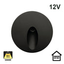 RD25-1W-3K-BK Round LED Step Light, 12V 1W 3000K(Warm White)