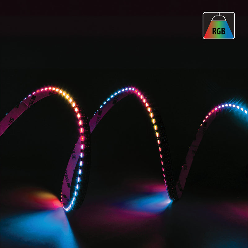 5M(16.4ft) Side Emitting Addressable LED Strip V6842 4020, 90(LEDs/m) Digital RGB - ledlightsandparts