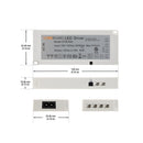 OTM-E60 12V LED Driver 6-way Output Plugin Power Supply for Cabinet Lights