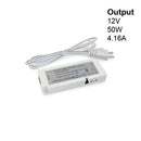 OTM-E60 12V LED Driver 6-way Output Plugin Power Supply for Cabinet Lights