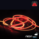 5M(16.4ft) LED Neon light Strip VBDFS-R Neon-4MM-168 LED/m, Red color Dimmable Silicone Waterproof Casing Side Emitting. - ledlightsandparts