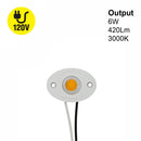 CDAC-20-30135-120V-30 COB LED Module with GPH48135A LED Holder, 120V 6W 3000K - ledlightsandparts