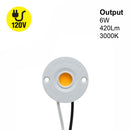 CDAC-20-30135-120V-30 COB LED Module with H42135AC LED Holder, 120V 6W 3000K - ledlightsandparts