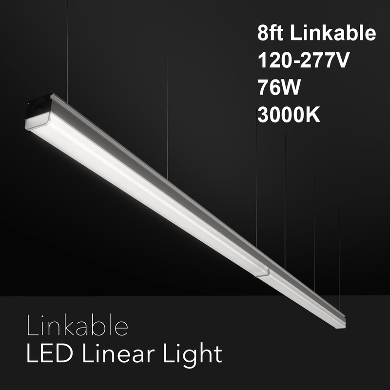 8ft Linkable Linear Light, 120-277V 76W 3000K(Warm White)